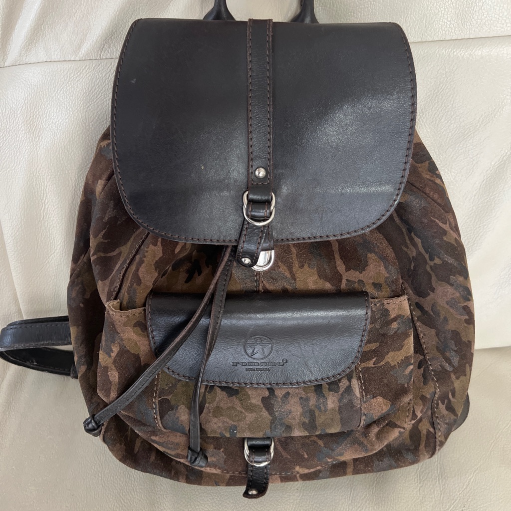 Backpack Lather And Suede. Romano. High Quality